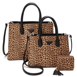 🐆🐆🐆 animal print PURRSSE 3n1 set